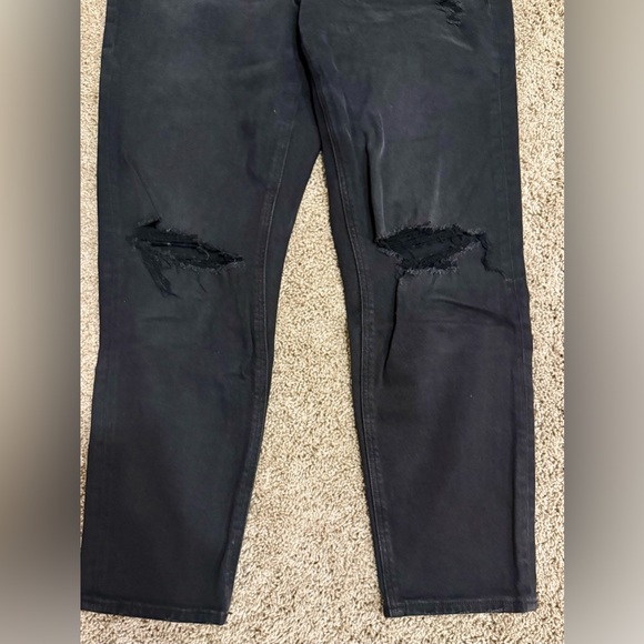 American Eagle | Women’s Black Distressed Skinny Jeans Stretch | Size 6 - Picture 2 of 5